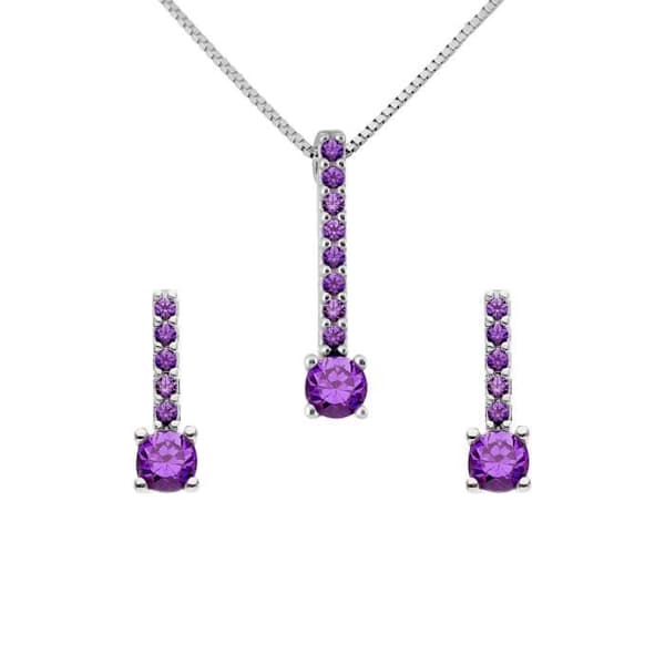 Evodie Set - Rhodiumpläterad 925 Sterling Silver