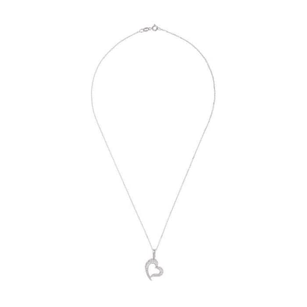 Halsband - LOVA LOLA VAN DER KEEN - Hjärta - 925 Sterling Silver - Cubic Zirconia - 42 cm