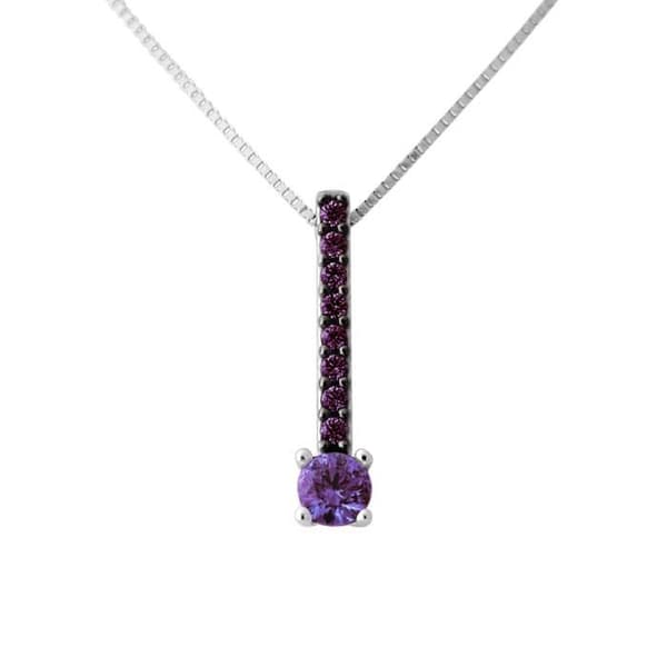 Halsband - Evodie - 925 Sterling Rhodiumpläterad - Préciosa Kristall Hänge - Längd 42 cm - Dam