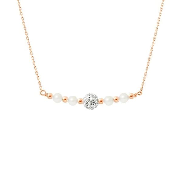Halsband - LOVA LOLA VAN DER KEEN - Äkta sötvattenspärla - 925 Sterling Silver - 42 cm