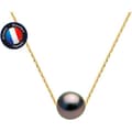 Miniatyrbild 1 av 4: Halsband - PERLINEA - Tahitisk odlad pärla A+ - Gult guld - 8-9 mm - 42 cm