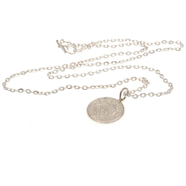 Manchester City FC Silver Plated Crest Necklace & Pendant