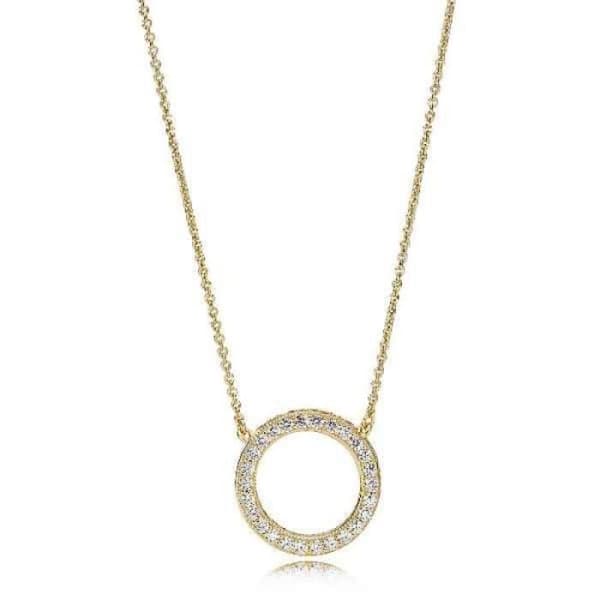 Halsband - PANDORA - 367121CZ-45 - Guld - Silver - Cubic Zirconia