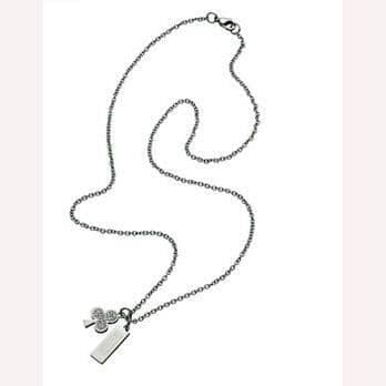 Collier Kvinna - MOSCHINO - CASINO ROYAL - Rostfritt stål - Silverfärgad - Vuxen