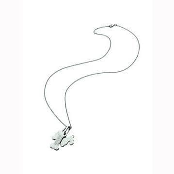 Collier - MOSCHINO - MIN LILLA VALP - Rostfritt stål - Silverfärgad - Kvinna