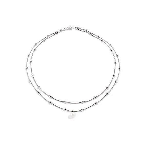 Halsband - Morellato - VENISE - Stål - Odlad pärlor - 420 mm