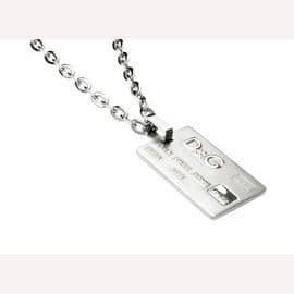 Herrhalsband - D&amp;G - JEWELS ID &amp; G DJ0772 - Rostfritt stål - Silver - Vuxen