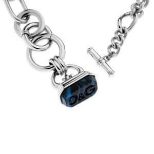 Damhalsband - Dolce Gabbana - DJ0852 - Stål - Silver - Turkos