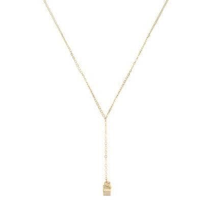 Collier - DKNY - SMYCKEN IM CHARMS NJ1018040 - Pläterad Guld - Gul - Kvinna