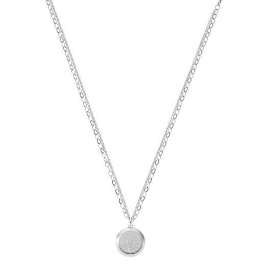 Collier - DKNY - LOGO NJ1413040 - Rostfritt stål - Silverfärgad - Kvinna