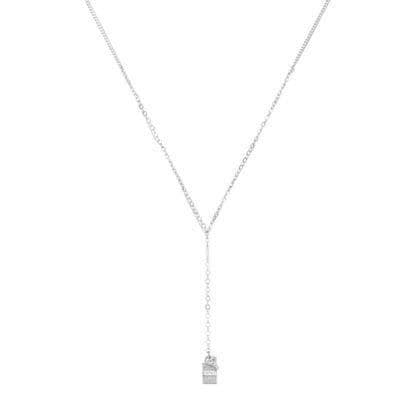 Collier - DKNY - JUVELERINGSLOGO NJ1029040 - Rostfritt stål - Silverfärgad - Kvinna