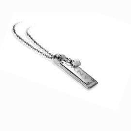 Collier - DKNY - LOGO NJ1093040 - Rostfritt stål - Silverfärgad - Dam