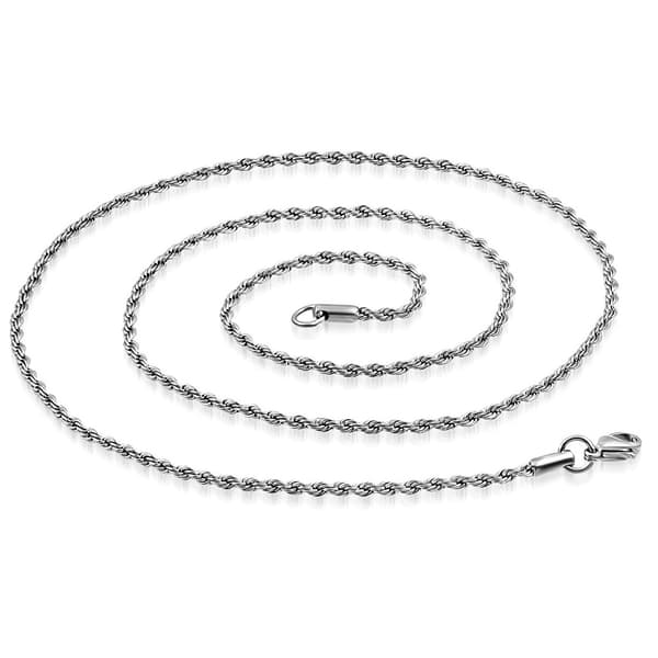 Halsband Stålkedja 316L Repmodell B 4 mm  L 60 cm