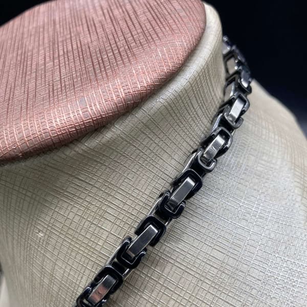 Bysantinsk Halsband Halskedja kejsarlänk B 5 mm  L 60 cm