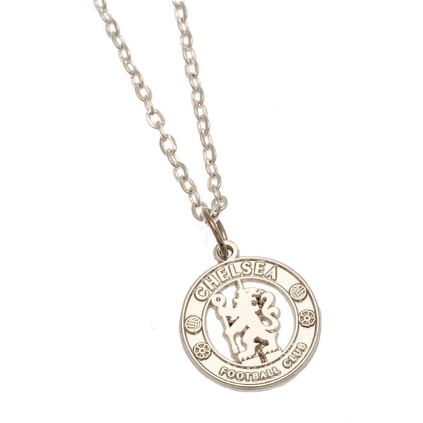 Chelsea FC Crest Necklace & Pendant Silver One Size