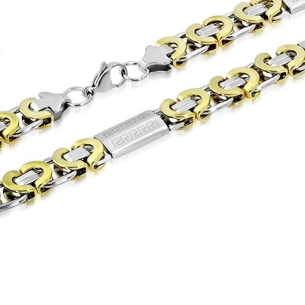 Bysantinsk Halsband Halskedja Kejsarlänk B 11 mm  L 55 cm