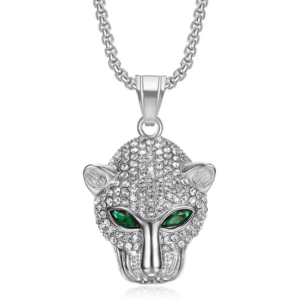 Noorzai Scandinavia - hängsmycke leopard puma zirkon 18 K guld