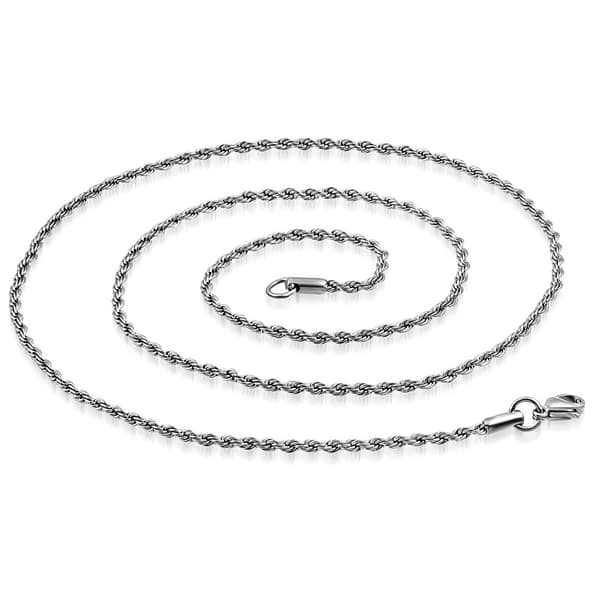 Halsband Stålkedja Rostfritt Stål 316L Repmodell B 6 mm  L 60 cm