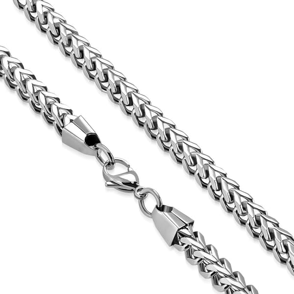 Halsband Stålkedja Stål 316L Kraftig VT- länk B 8,5 mm  L 60 cm