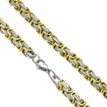 Miniatyrbild 1 av 2: Halsband Bysantinsk Halskedja kejsarlänk 316L B 4,5 mm  L 60 cm