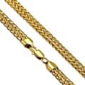 Miniatyrbild 1 av 2: Halsband Stålkedja Stål 316L Kedja i Guld färg B 8 mm  L 50 cm