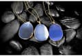 Miniatyrbild 2 av 4: Halsband i Guld färg med Naturstenskristall Agate