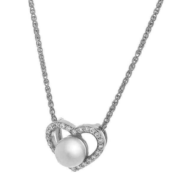 ORPHELIA-925 Sterling Silver Damhänge Halsband Silver-rosegold-ZH-7233