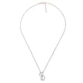 Miniatyrbild 2 av 4: ORPHELIA-925 Sterling Silver Damhänge Halsband Silver-rosegold-ZH-7230