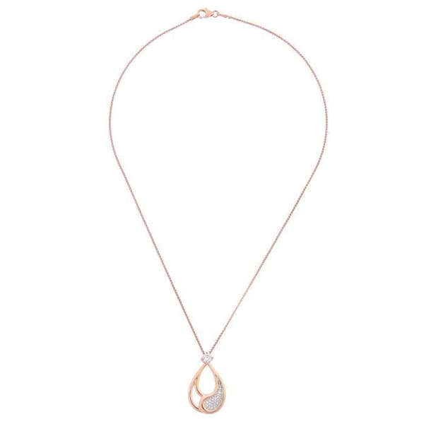 ORPHELIA-Hängsmycke för kvinnor i 925 sterlingsilver Rosegold-ZH-7228