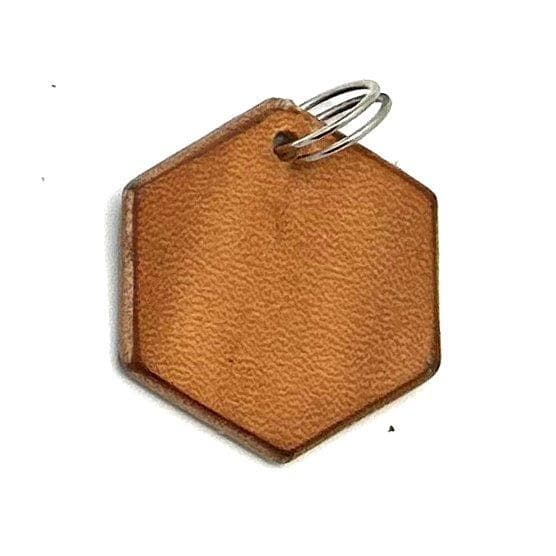 Handmade pendant with Blank design made of swedish leather