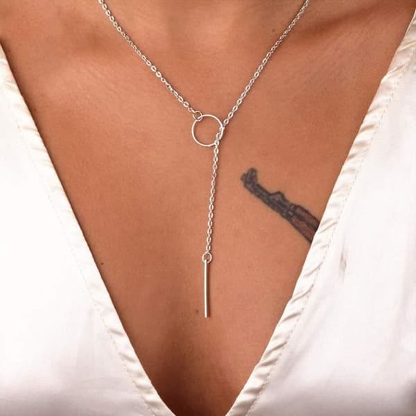 Halsband - Dainty Bijoux Git Lariette - OJ87V - Silver - Guld - Dam