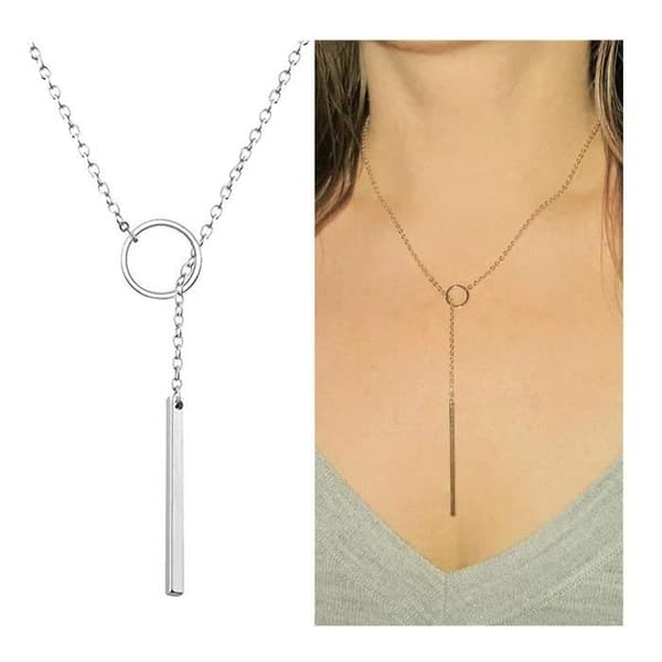 Halsband - Dainty Bijoux Git Lariette - OJ87V - Silver - Guld - Dam