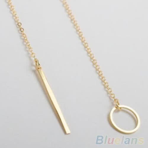 Halsband - Dam - Legering - Guld - 50cm - Y-form