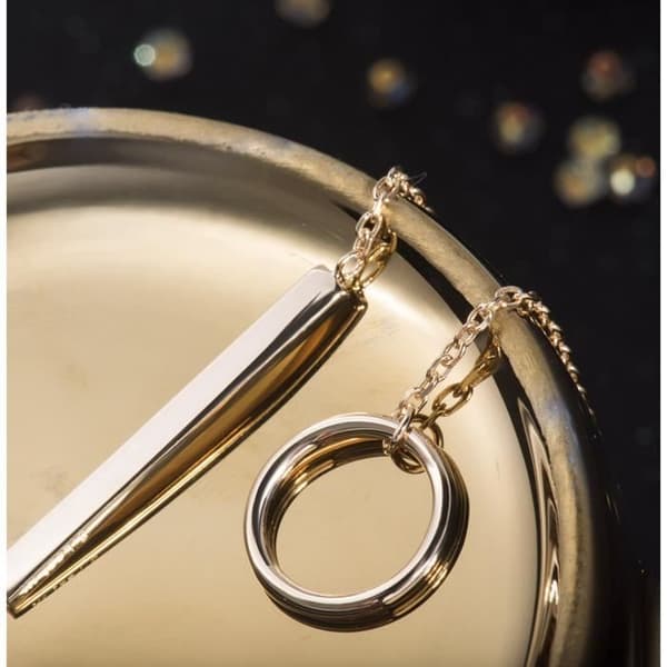 Sterling Silver Y Open Circle Lasso Halsband för kvinnor