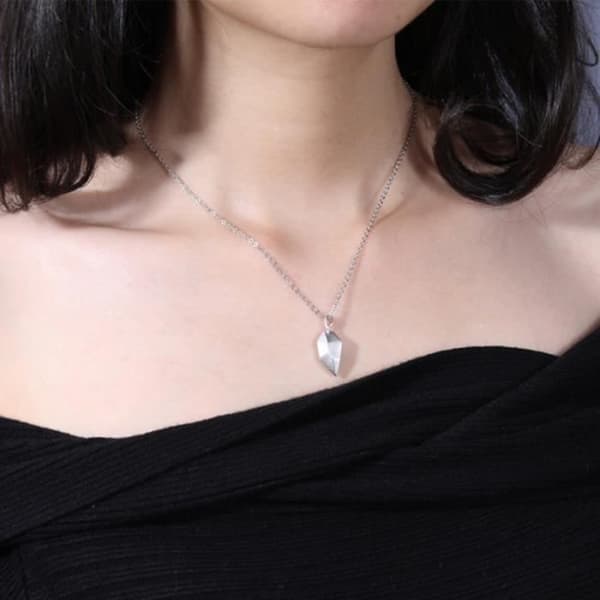 1 Par Elegant Love Heart Lover Halsband Magnetic Neck Smycken HALSBAND - HALSBAND