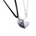 Miniatyrbild 1 av 4: Collier amoureux - SAUTOIR - Hjärta hänge - Koppar - Svart och vitt - Unisex