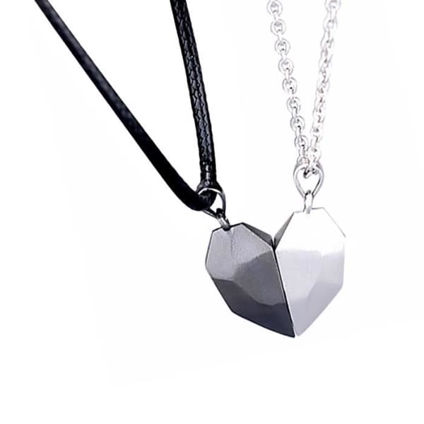 1 Par Elegant Love Heart Lover Halsband Magnetic Neck Smycken HALSBAND - HALSBAND