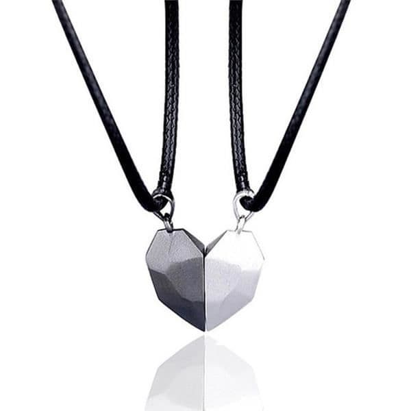 Långt halsband - Lovers Heart Parhänge Stark magnetiskt avstånd - Blandat - 1st
