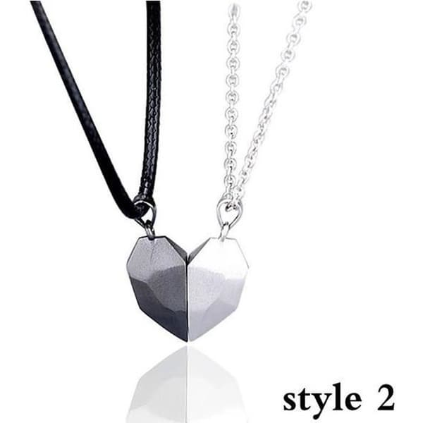 Halsband - Mode - Magnetiskt hjärta - Metall - Alla hjärtans dag - Stil 2