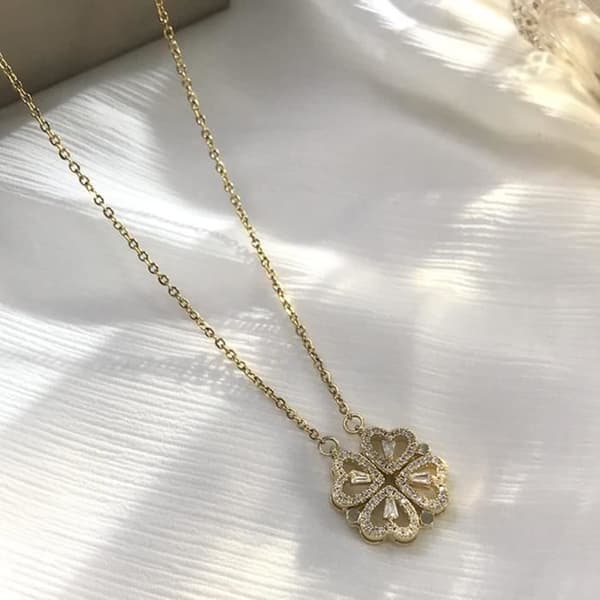 Halsband - Ej specificerad - Fyrklöver - Vikbar - Metall - Kvinna