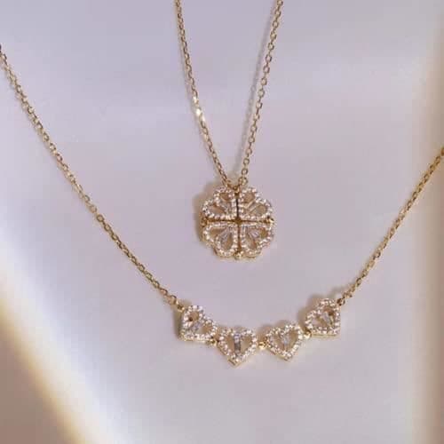 Halsband - Okänt MÄRKE - Okänd modell - Silver - Titanstål - Kristall
