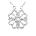 Miniatyrbild 2 av 2: Collier - SC Crystal - Klöver - Rostfritt stål - Glittrande kristaller - Guldad
