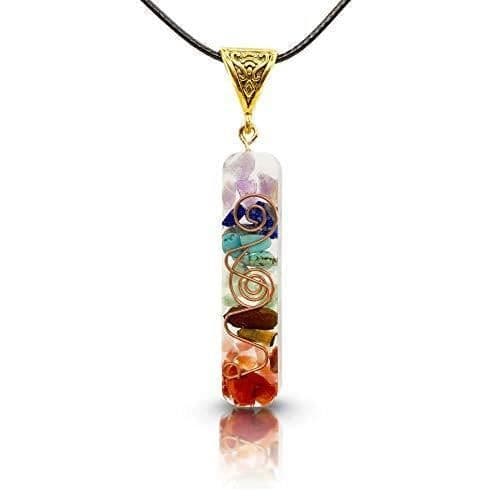 7 chakra halsband äkta natursten orgonit halsband chakra hänge 7 chakra hänge orgonit hänge