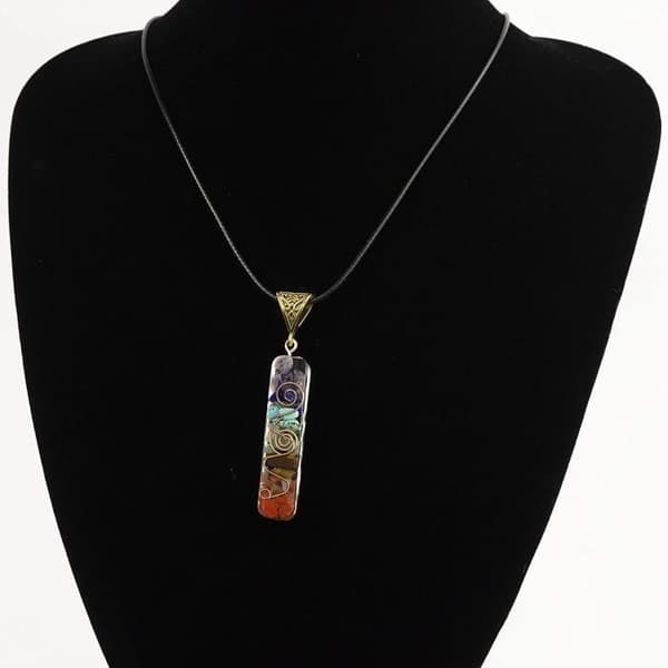 7 Chakras Halsband - Ej specificerat - Ametist - Naturstenar - Orgonit - Blandat
