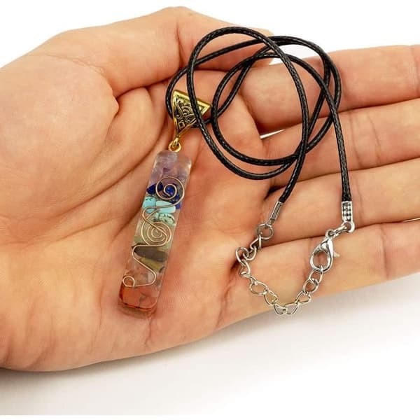 7 Chakras Halsband - Ej specificerat - Ametist - Naturstenar - Orgonit - Blandat