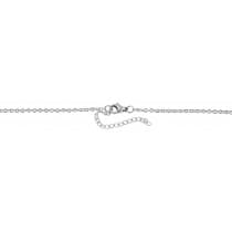 Silver Halsband i Stål med Öppningsbar Rund Medaljong & Stjärna