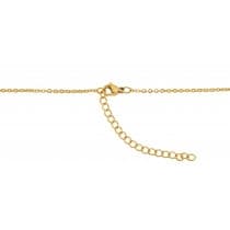 Lariat / Lasso Guld Halsband i Rostfritt Stål med Hjärta & Ring