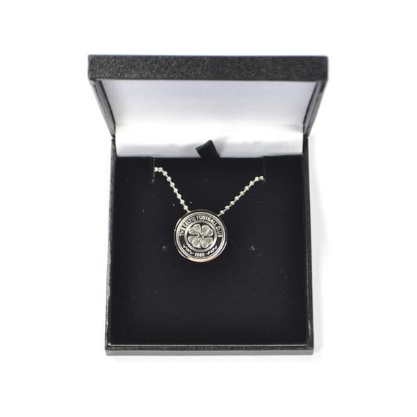 Celtic FC Stainless Steel Crest Necklace & Pendant Silver One Size