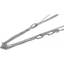 Långt Silver Halsband Kedjehalsband - 6 st Kedjor med Dekoration