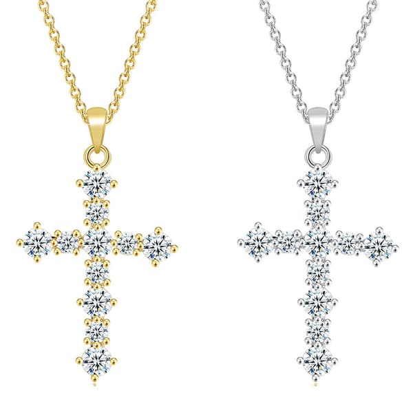 Stilrent Exklusivt Kors Halsband Hög Kvalitet